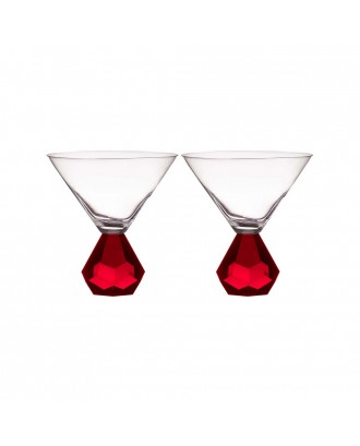 Set 2 pahare pentru Martini, Zhara Ruby - SIMONA'S COOKSHOP